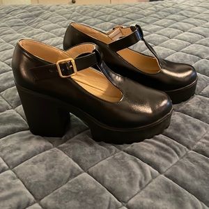 Black Mary Jane Heels